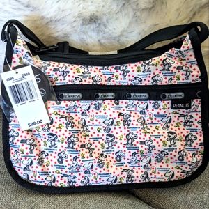 Peanuts x Lesportsac Happiness Dots Classic Hobo NWT